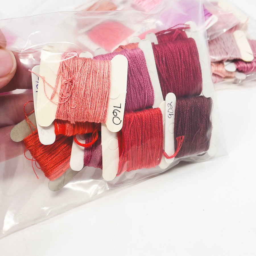 Red & Pink Large Floss Bundles