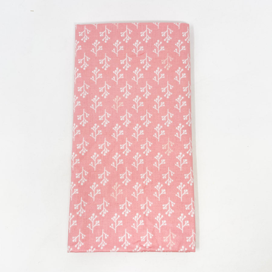 42" x 36" Posy & Vine Pink Cotton Fabric