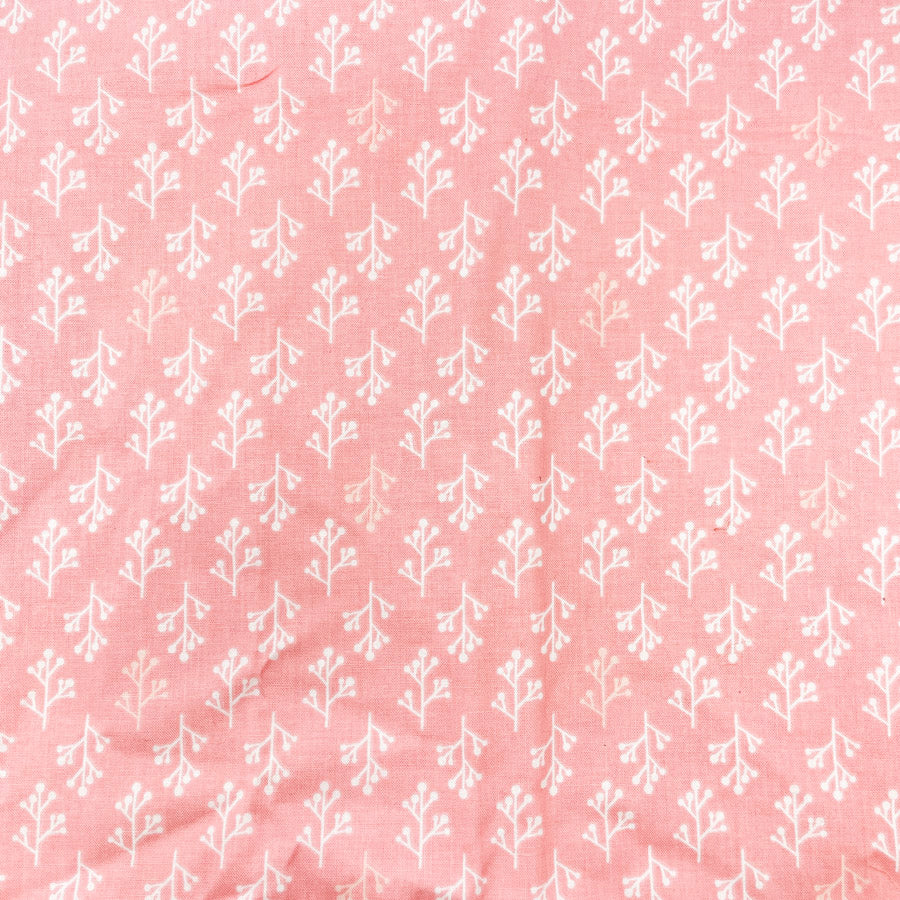 42" x 36" Posy & Vine Pink Cotton Fabric