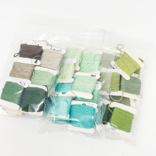 Green/Blue/Brown Large Floss Bundles
