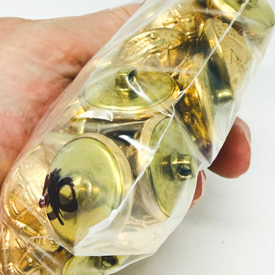 Decorative Large Gold Shank Buttons - 40ct (1)