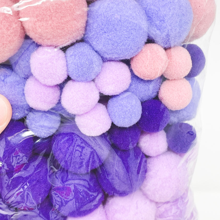 Assorted Monochrome Felt Balls (1)