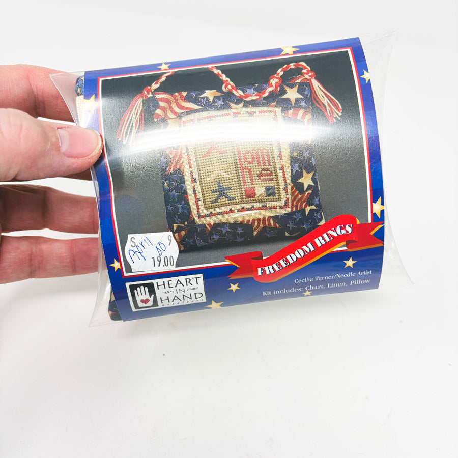 Heart in Hand Cross Stitch Boxed Pillow Kits