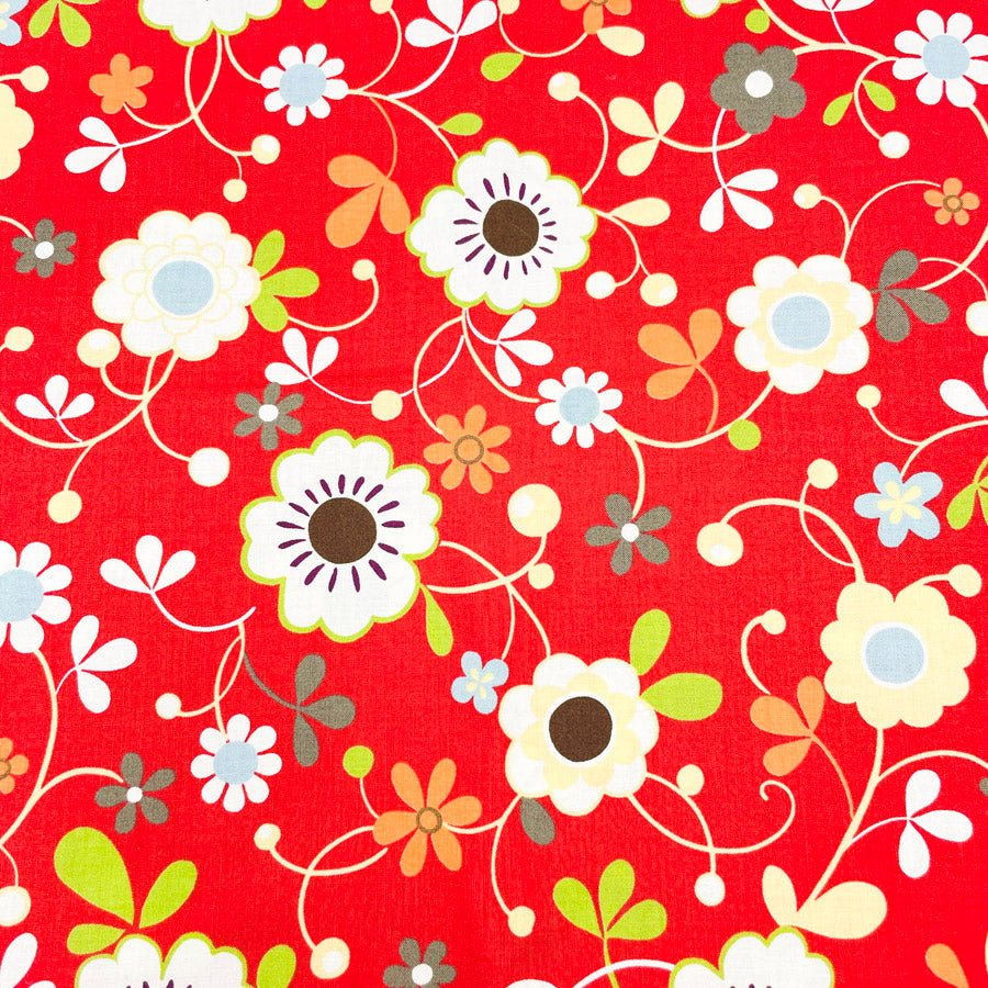 42" x 3 Yds Freebird by Moda Floral Cotton Fabric