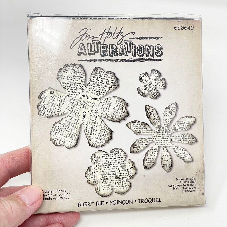 Tim Holtz Alterations Sizzix Die - #65640 Tattered Florals