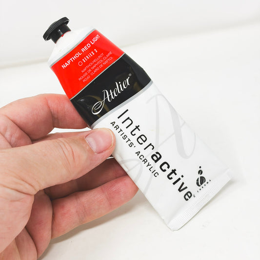 Atelier Interactive Acrylic Paint – Napthol Red Light