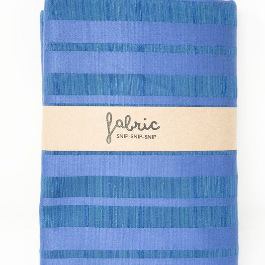 1 Yd - Blue Thick Poly Blend Formal Fabric