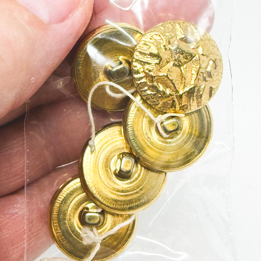 Textured Gold Shank Buttons