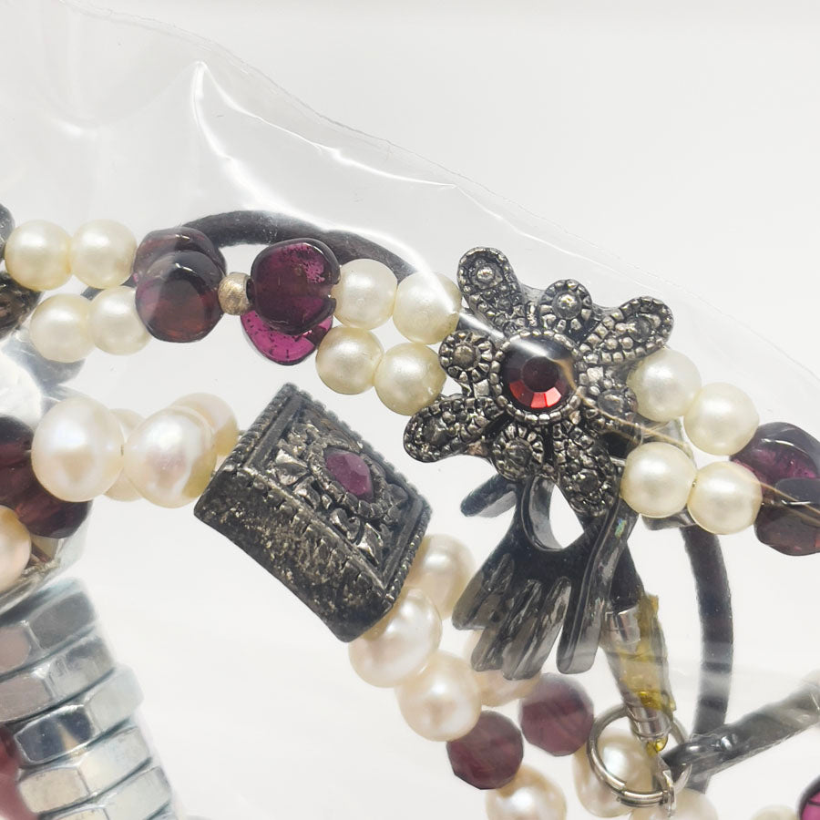 Metallic and Pearl Strung Beads