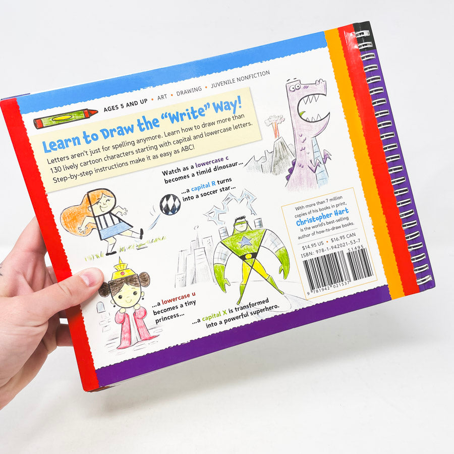 Drawing Cartoons Letter by Letter Christopher Hart Books for Kids