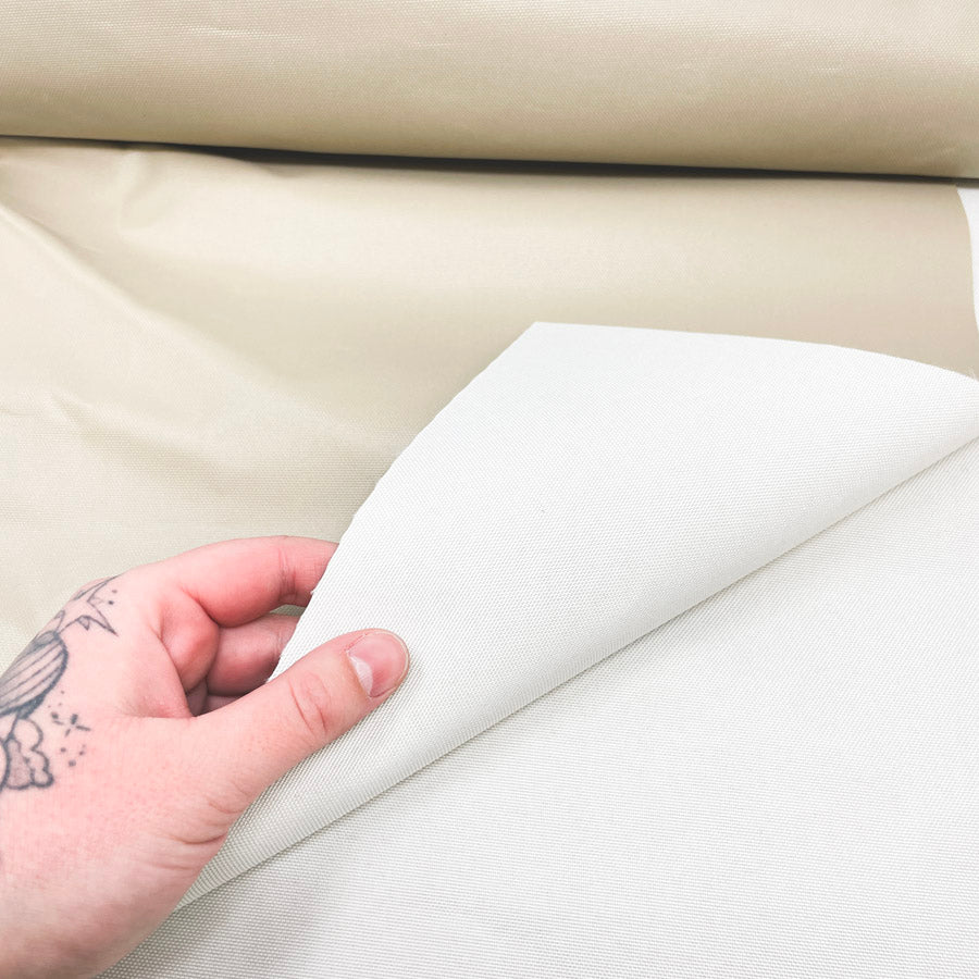 60" x 66" Beige Vinyl Coated Fabric