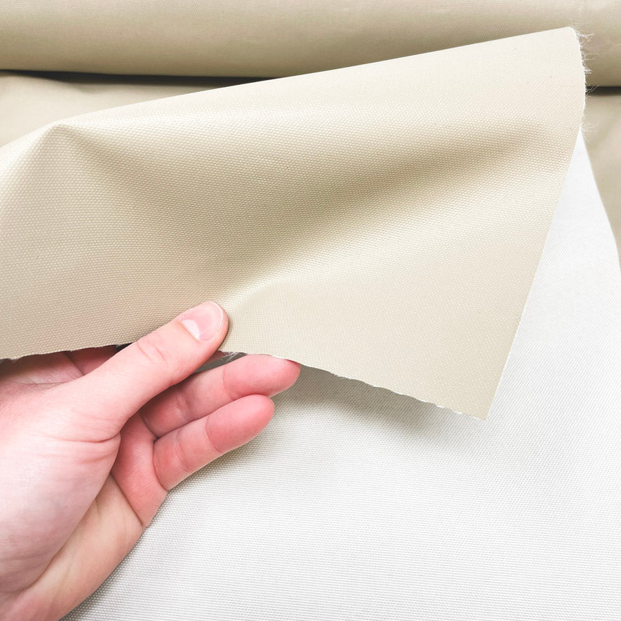 60" x 66" Beige Vinyl Coated Fabric