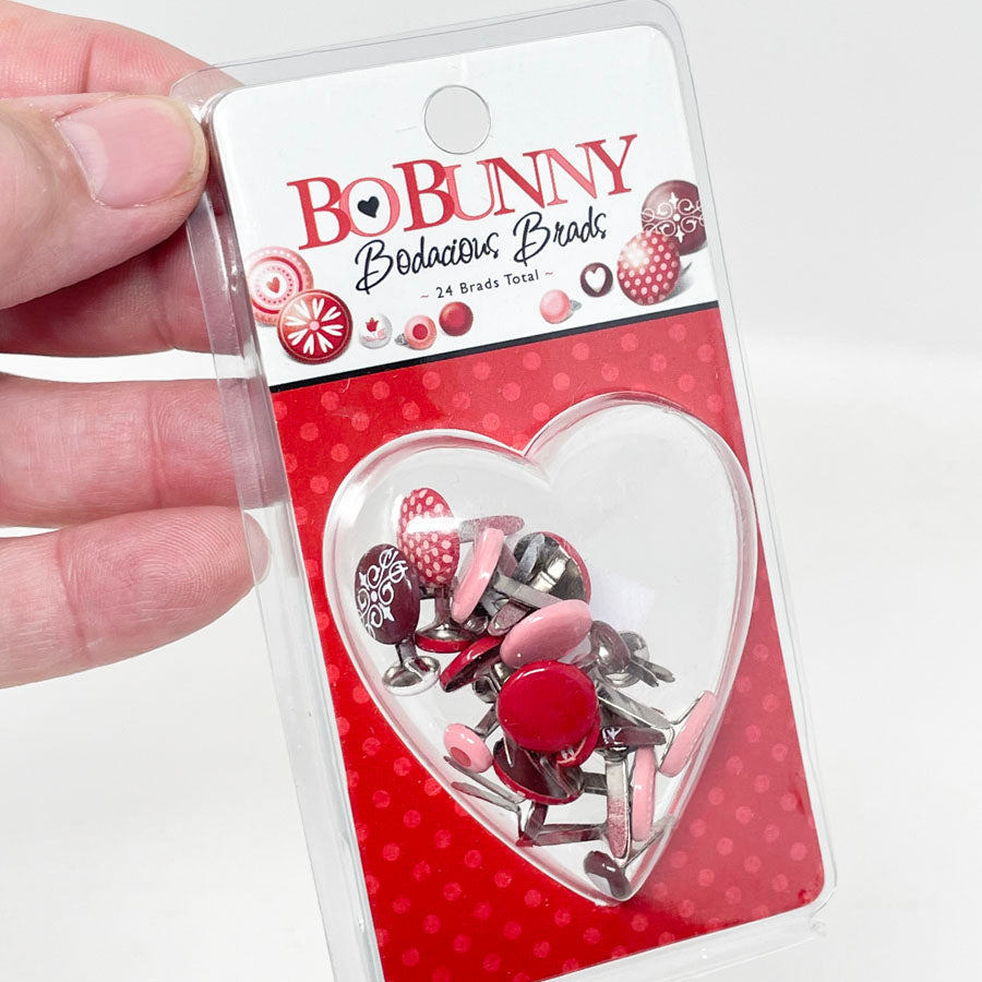 Bo Bunny Bodacious Brads - Hearts