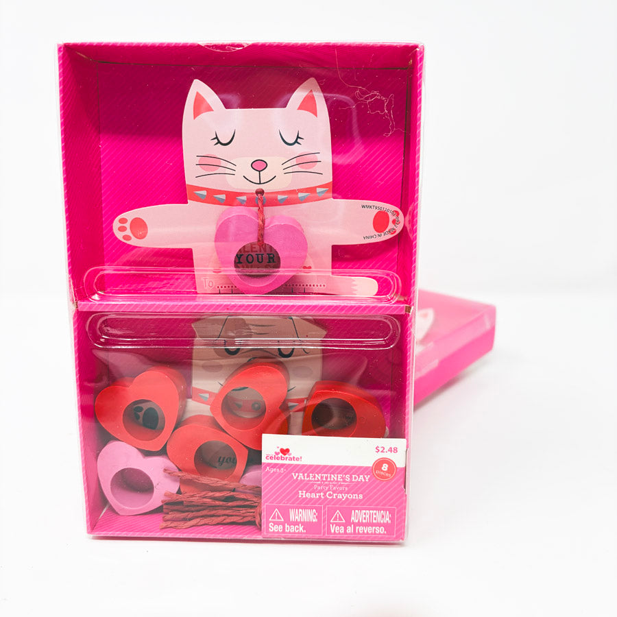 Heart Crayon Valentine's Day Party Favors