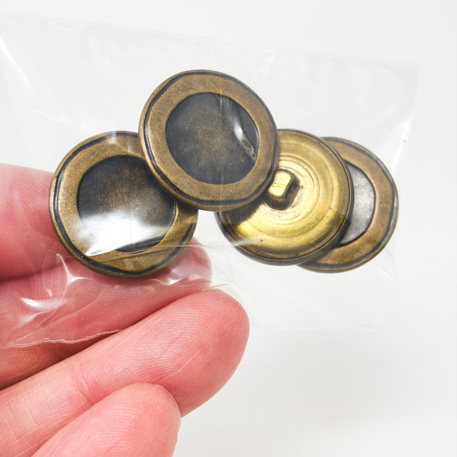 Antique Bronze Plastic Shank Buttons