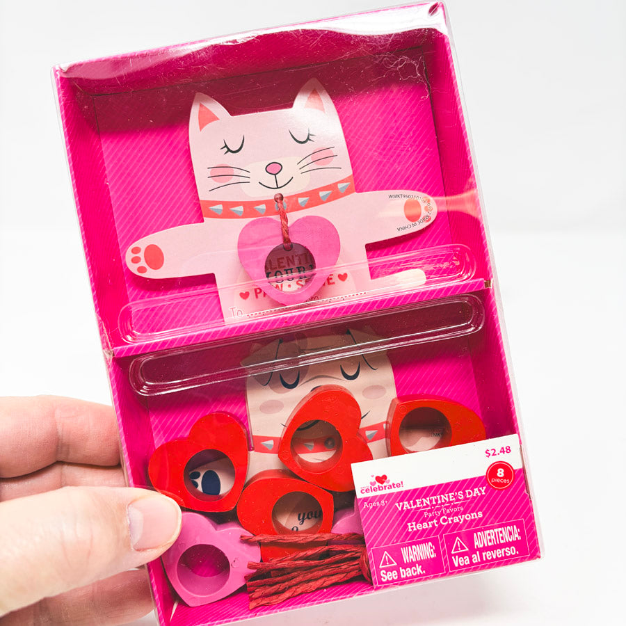 Heart Crayon Valentine's Day Party Favors