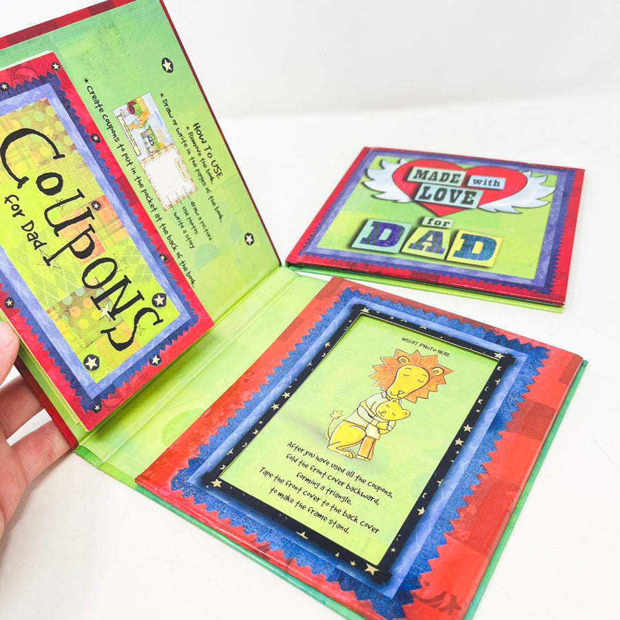 Made With Love for Dad Coupon Book
