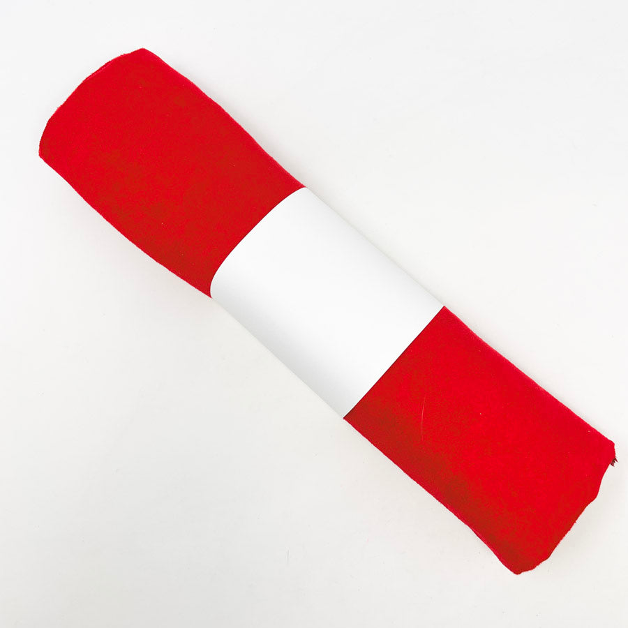 60" x 35" Red Faux Suede/Microsuede Fabric