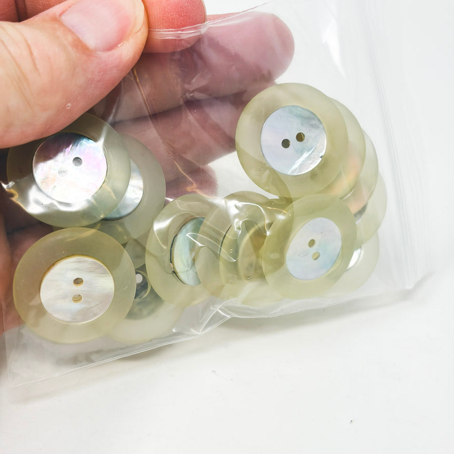 Shell Inlay Plastic Buttons