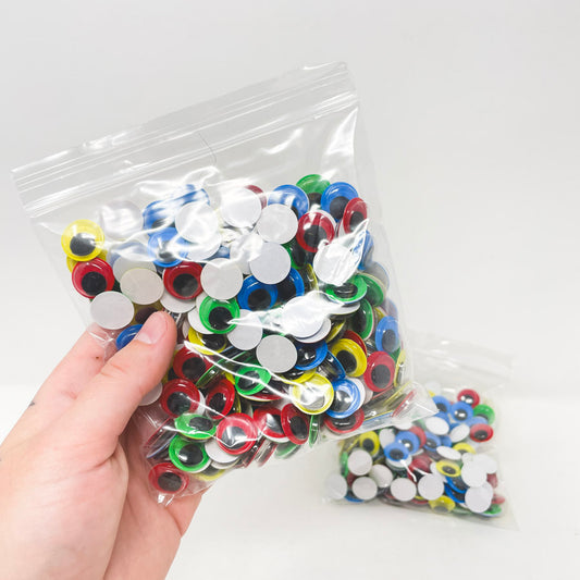 Assorted Colored Backing Googly Eye Bundle (1)