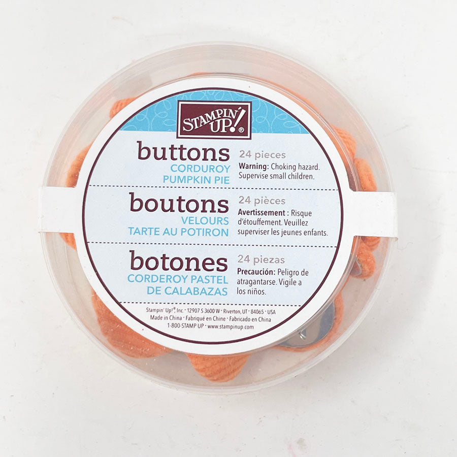 Stampin' Up! Corduroy Buttons - Pumpkin Pie