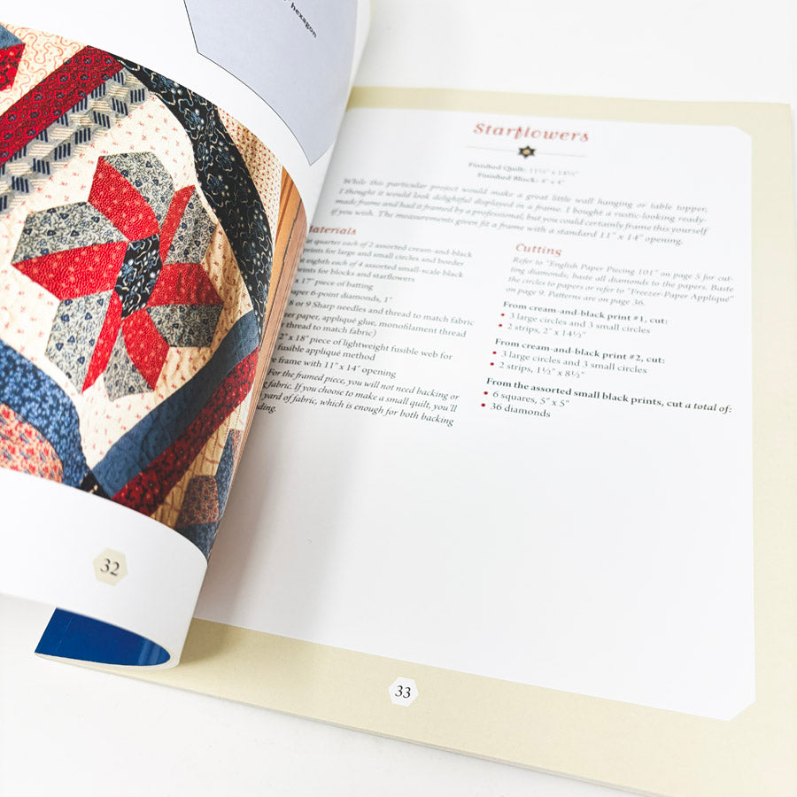 "English Paper Piecing - Bloom Creek" Book by Vicki Bellino