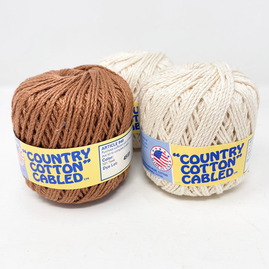 "Country Cotton" Cabled Yarn Size 5