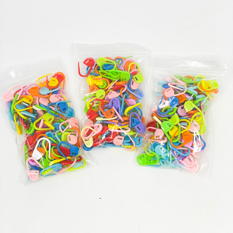 Plastic Locking Stitch Markers Large Bundle