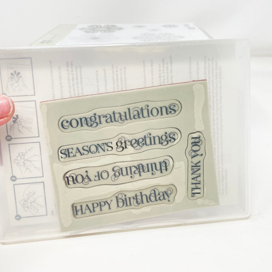 Stampin' Up Cling Stamp Sets
