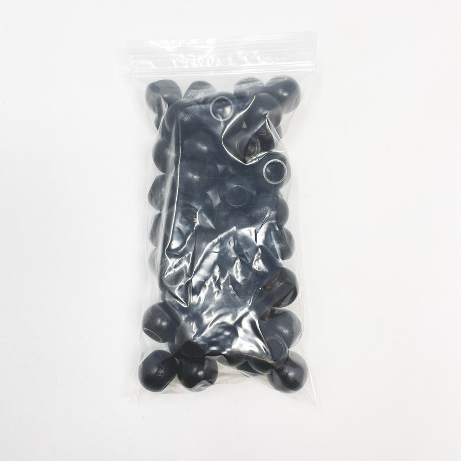 Large Black Wood Beads
