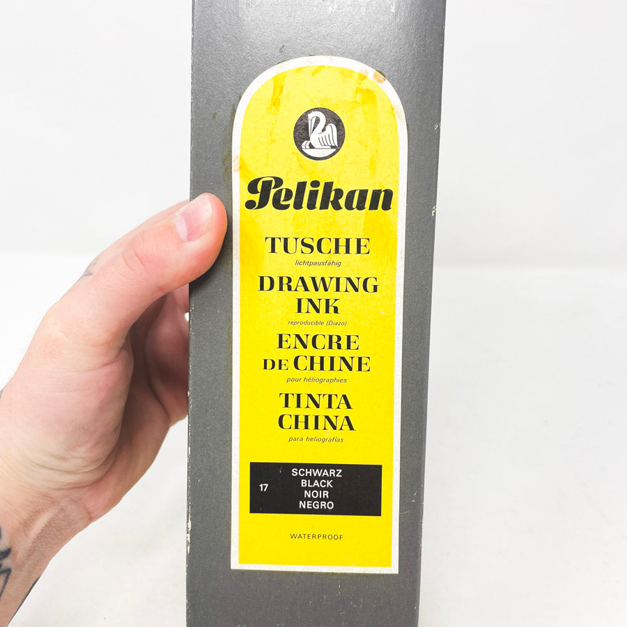 Vintage Pelikan Drawing Ink Large Bottle