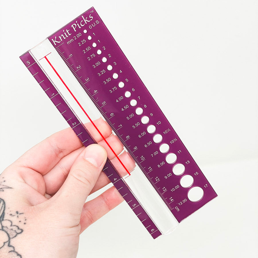Knit Picks Needle and Stitch Gauge