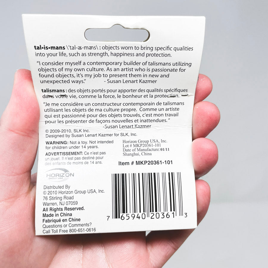 Industrial Chic Toggle Bead with Rhinestones