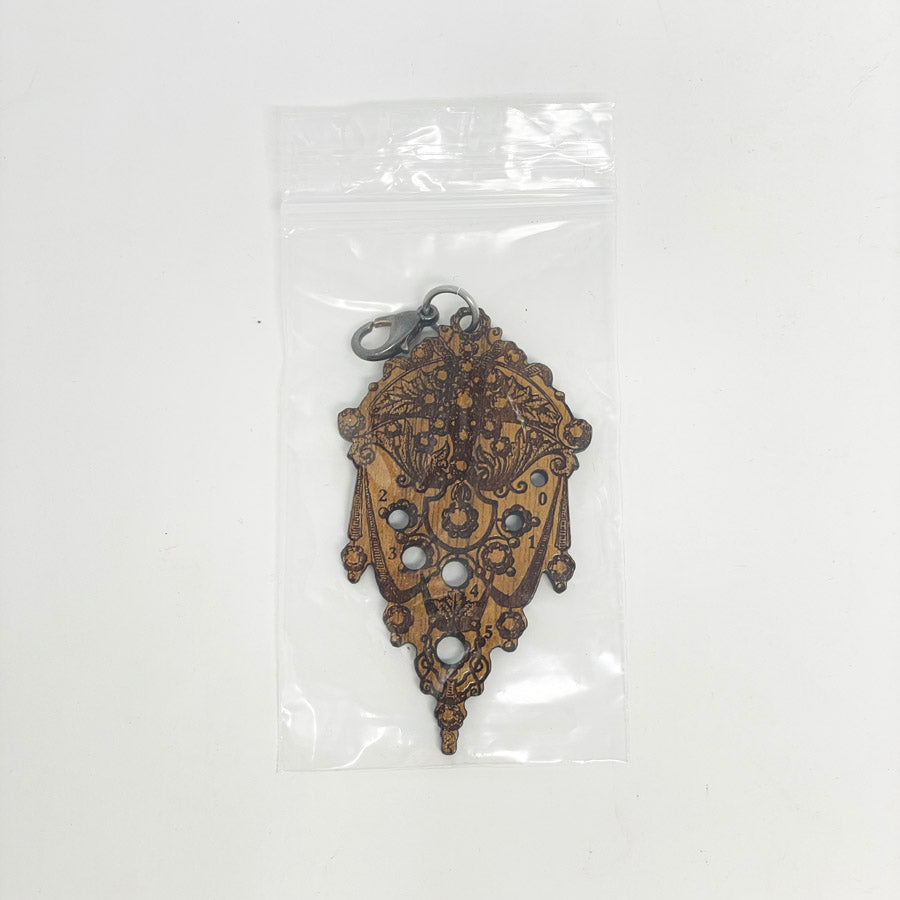 Ornate Knitting Needle Gauge