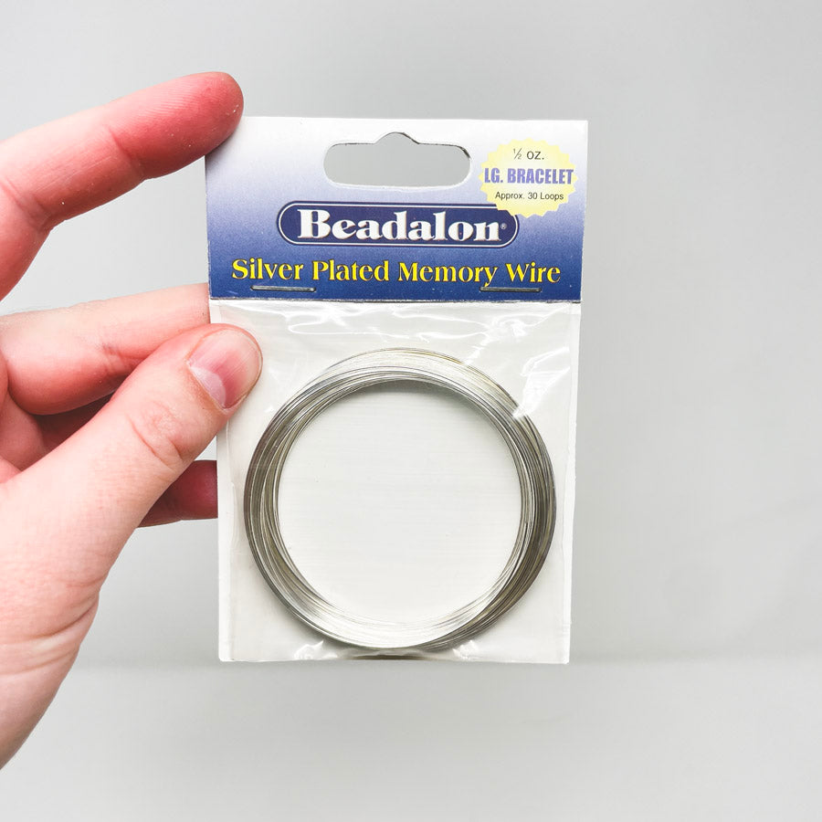 Beadalon Silver Plated Memory Wire 1/2 oz