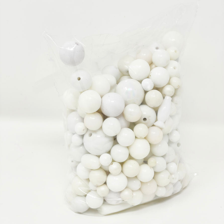 Mega White/Round Bead Pack