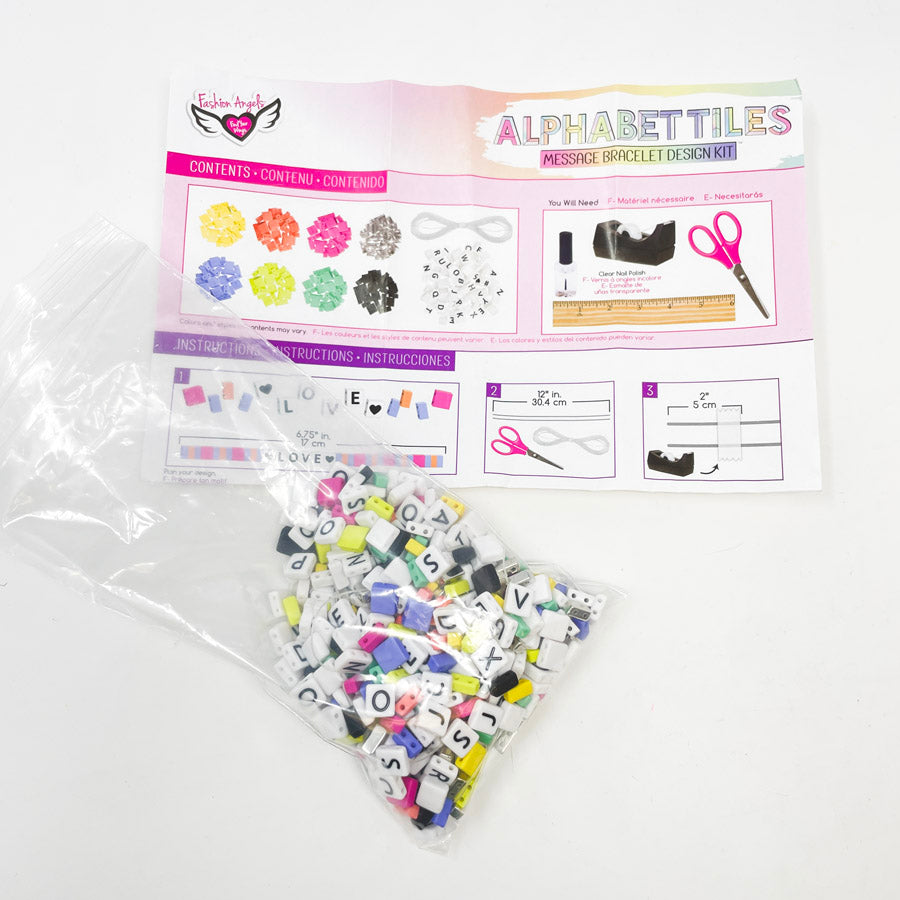 Alphabet Tile Message Bracelet Kit
