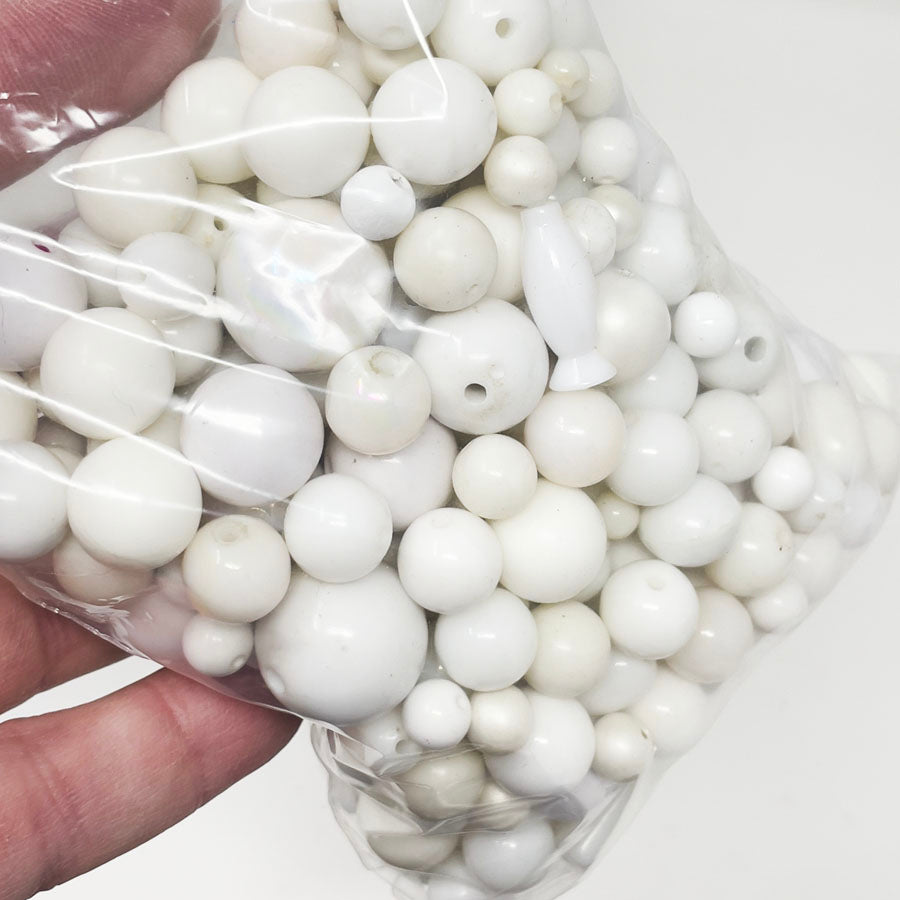 Mega White/Round Bead Pack