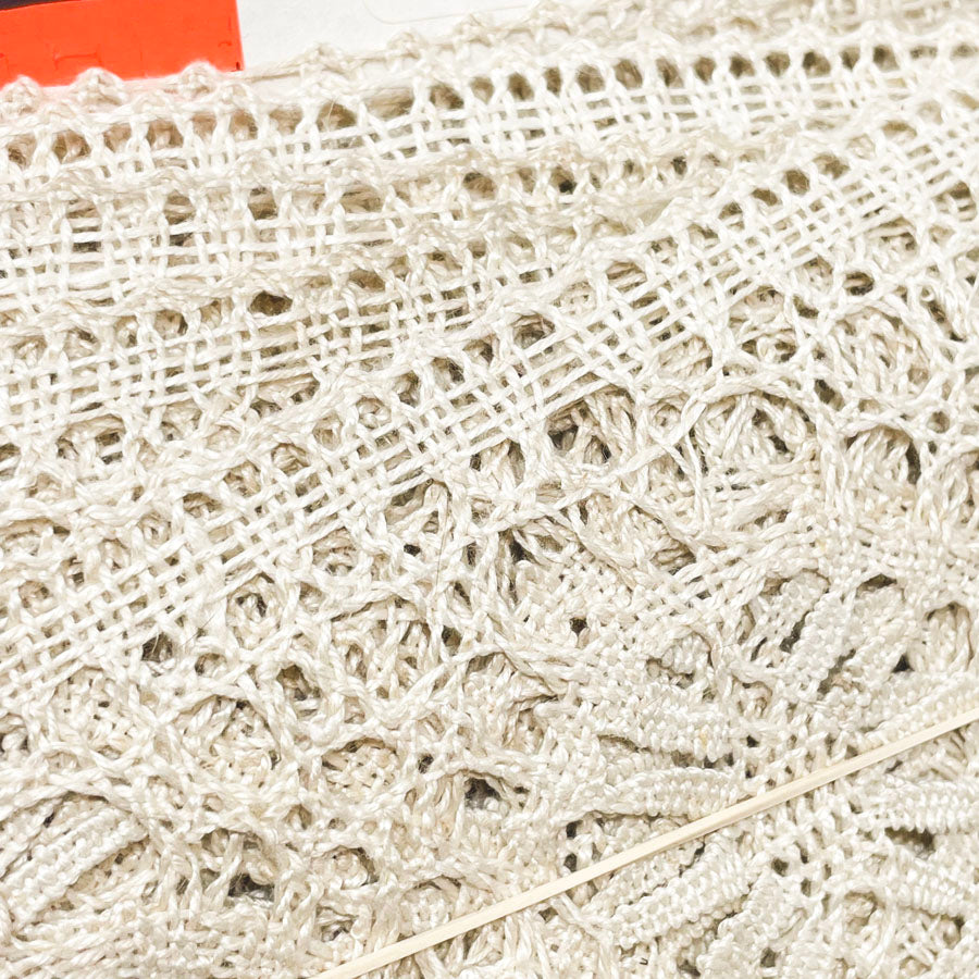 Thick Natural Crochet Lace - 16 yds