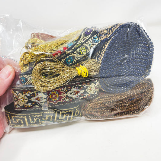 Bundle of Golden Ribbon & Trim