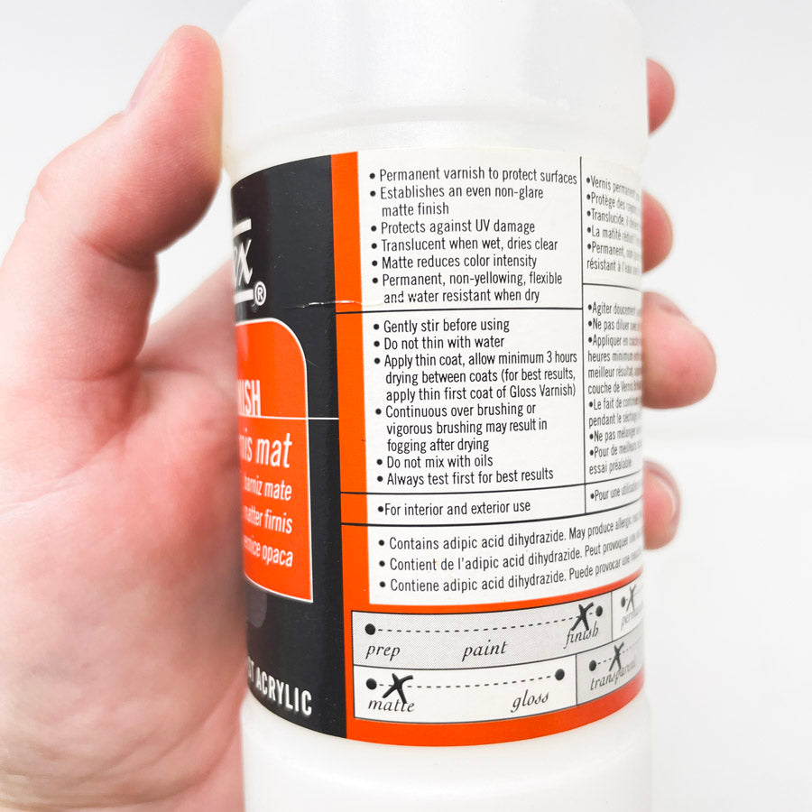 Liquitex Matte Varnish - 8 oz Size