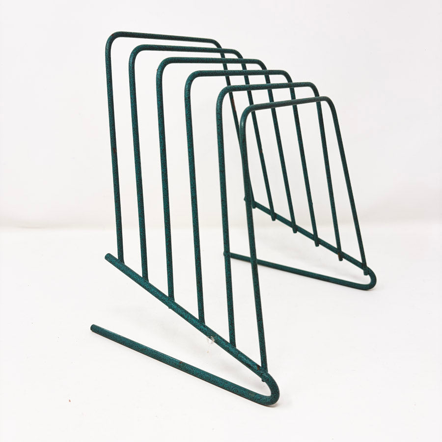 Blue Green Wire File Stand