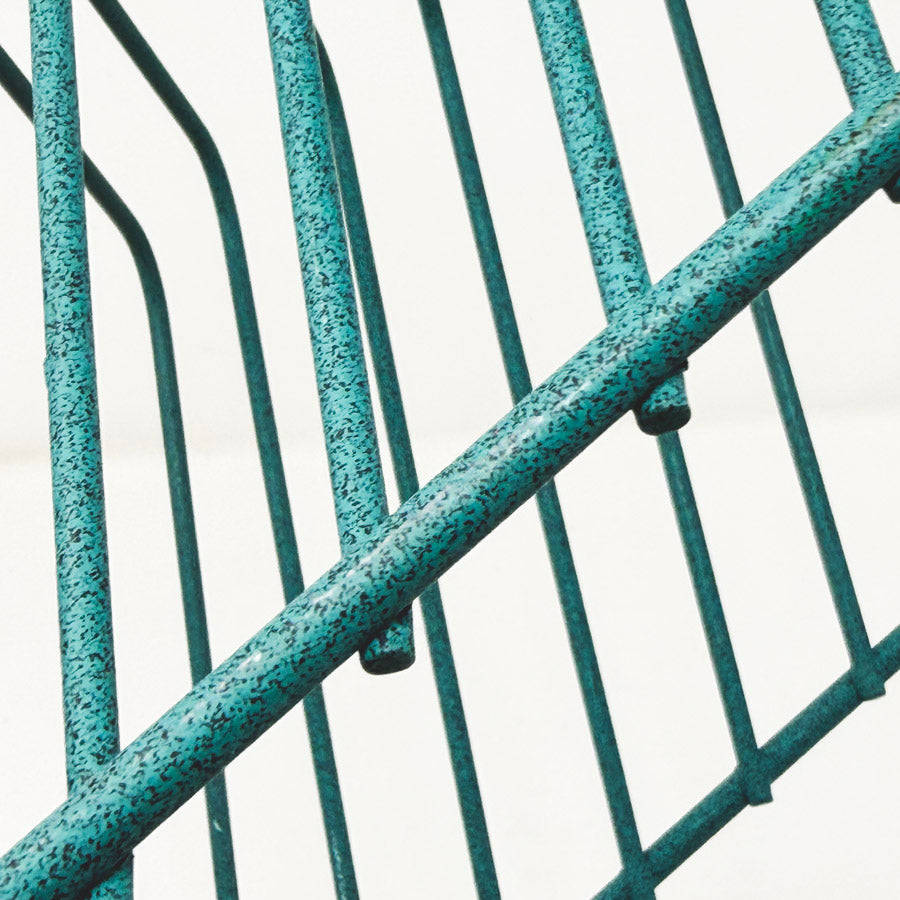 Blue Green Wire File Stand