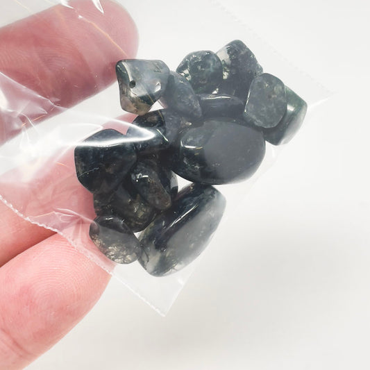 Polished Black Stone Beads