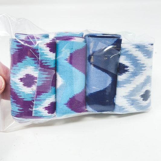 Bundle of Fabric Ikat Ribbons
