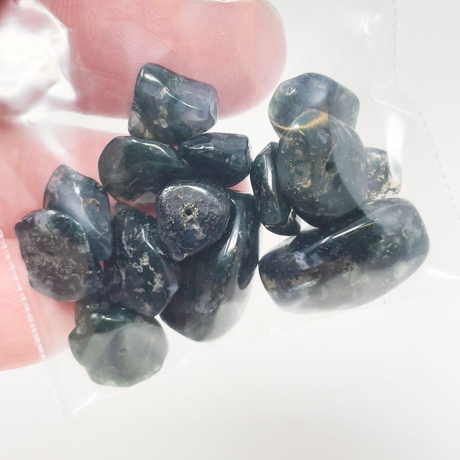 Polished Black Stone Beads