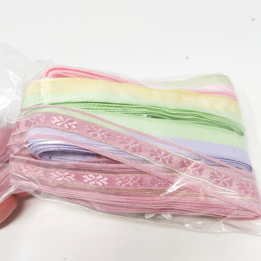 Bundle of Spring Ribbon Remnants