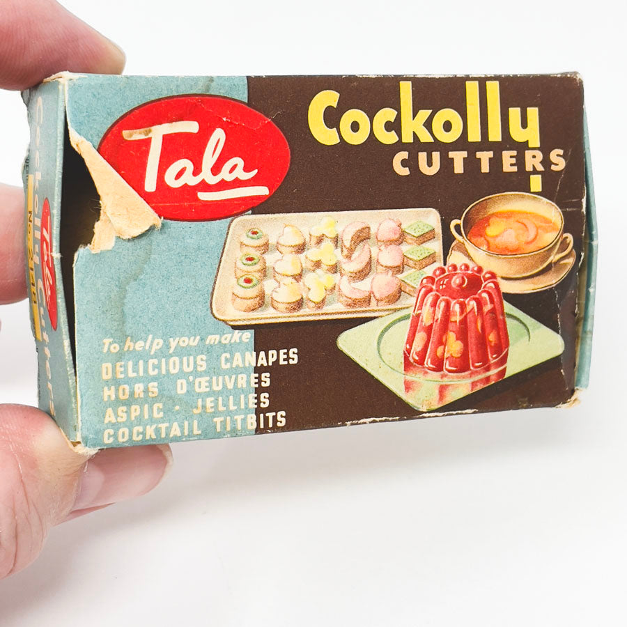 Vintage Tin Cockolly Cookie Cutters