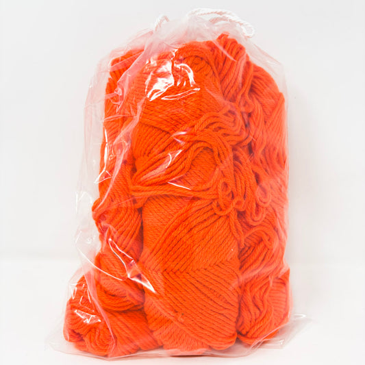 Bundle of Orange Acrylic Yarn
