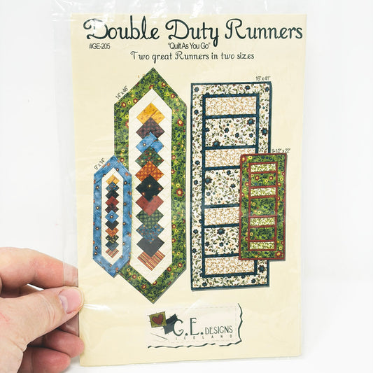 Double Duty Runners Quilt Pattern by G. E. Designs